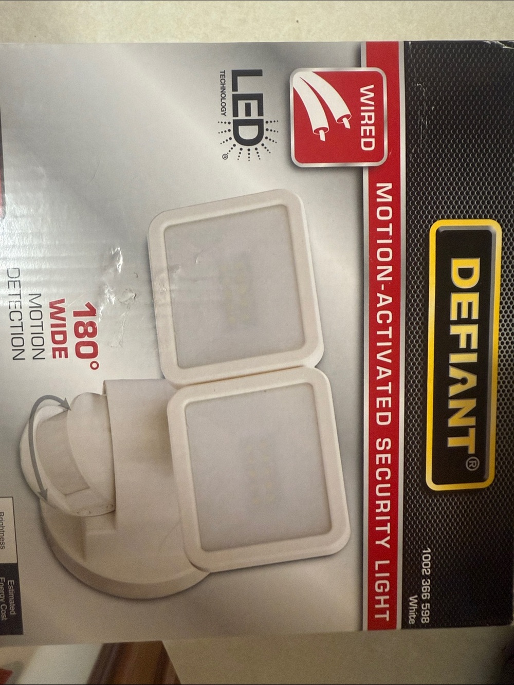 Defiant motion activated security light